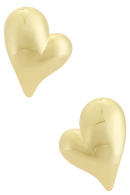 Jenny Bird - Mega Art Heart Symmetrical Button Earring