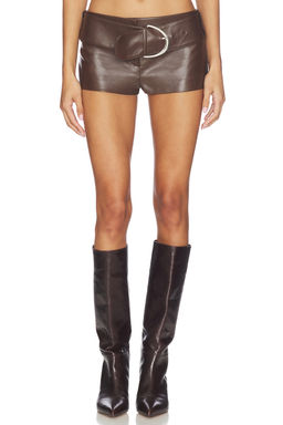 LAMARQUE - x REVOLVE Halima Faux Leather Belted Hot Short