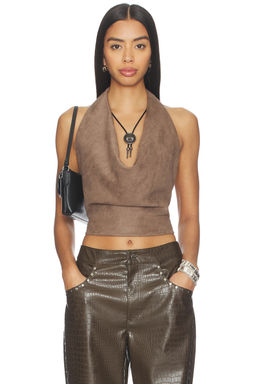 LAMARQUE - x REVOLVE Ruth Faux Suede Halter Top