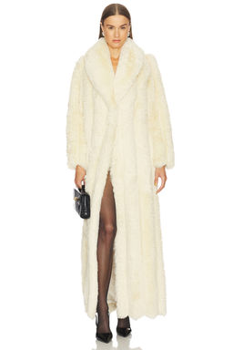 LOBA - Luciana Faux Fur Maxi Coat