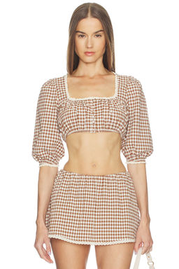 LOBA - Ann Gingham Top