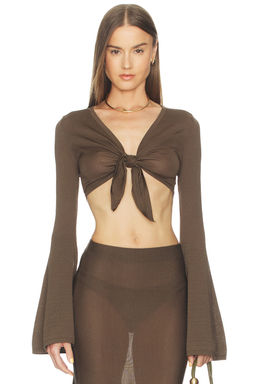 Lovers and Friends - Paisleigh Knit Tie Top