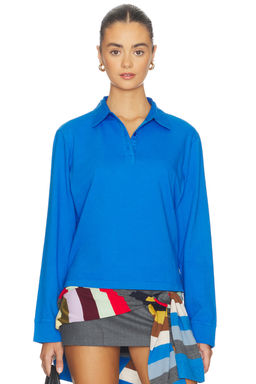 LESET - Margo Long Sleeve Polo T-Shirt