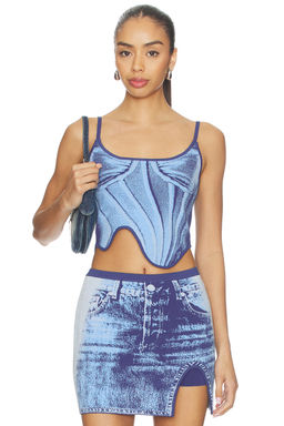 PH5 - Mila Denim Print Tank Top