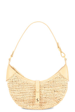 POLO RALPH LAUREN - Raffia Leather Mini Shoulder Bag