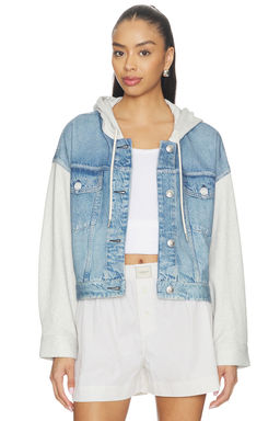 Rag & Bone - Miramar Terry Combo Hooded Trucker