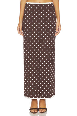 Rowen Rose - Polka Dots Long Skirt