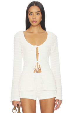 SEVEN WONDERS - Adalee Ruffle Texture Top