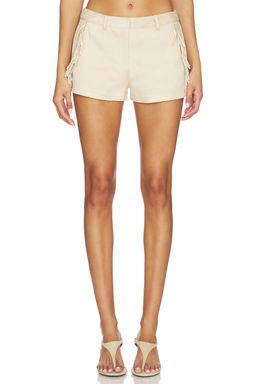 SNDYS - Wes Faux Suede Fringe Short