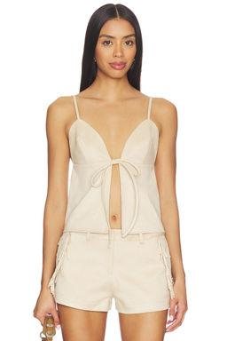 SNDYS - Wes Faux Suede Top