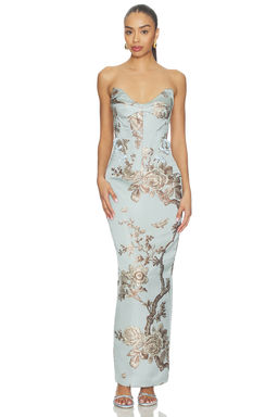 SAU LEE - Novella Brocade Dress