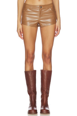 superdown - Gianna Faux Leather Shorts
