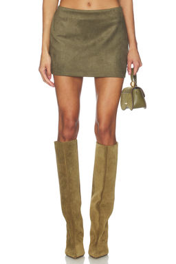 superdown - Patsie Faux Suede Mini Skirt