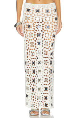 superdown - Kilah Crochet Maxi Skirt