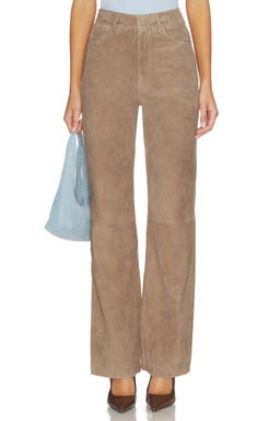 ROTATE - Straight Suede Pants