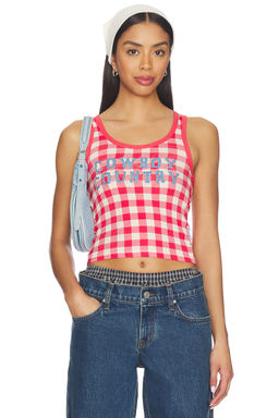 The Laundry Room - Cowboy Country Denim Rib Tank Top