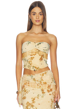 Tiger Mist - Burnout Fringe Tube Top