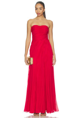 AMUR - Elea Asymmetrical Pleated Gown