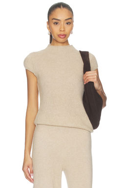 W. Cashmere - Brigitte Mock Neck Short Sleeve