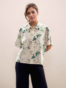 Zink London - Women White Nature Shirt
