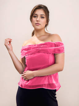 Zink London - Women Pink Solid Top