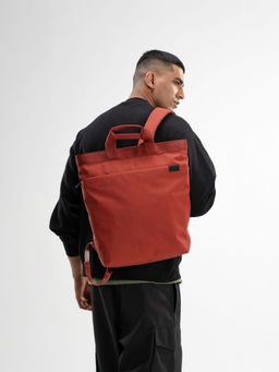 DailyObjects - Unisex Solid Pivot Carrypack Backpack - Orange (M)