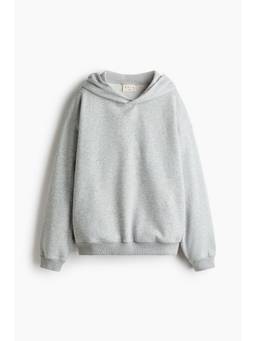 H&M - Women Grey Oversized Sports Hoodie
