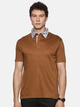 MELVIN JONES - Mustard Solid Polo T-Shirt