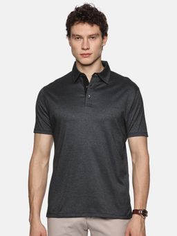 MELVIN JONES - Grey Solid Polo T-Shirt