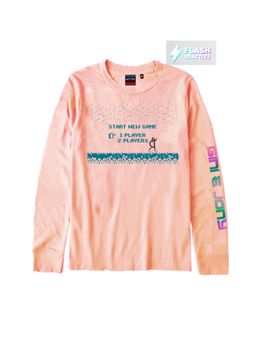Gini & Jony - Boys Peach T-shirts