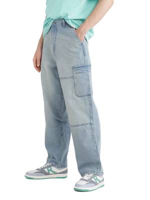 Buy Rare Rabbit Blue Solid Loose Fit Jeans (28) Online