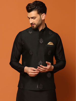 Buy KISAH Men Multi Nehru Jacket Online
