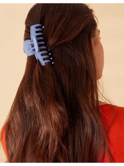 Accessorize London - Womens Matte Blue Claw Clip