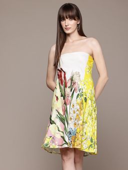 Label Ritu Kumar - White Delanie Short Dress