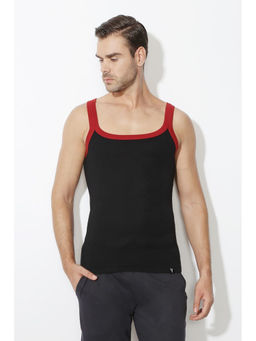 Van Heusen Innerwear - Men Athleisure Quick Dry & Round Neck Vest - Black