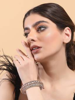 Auraa Trends - 22Kt Gold Plated Kundan Bangles