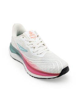 Red Tape - Women Textured Pink and Off White Athleisure Walking Shoes