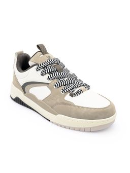 Red Tape - Men Colorblocked White and Brown Lifestyle Sneakers