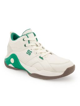 Red Tape - Men Colorblocked Off White and Green Lifestyle Casual Sneakers