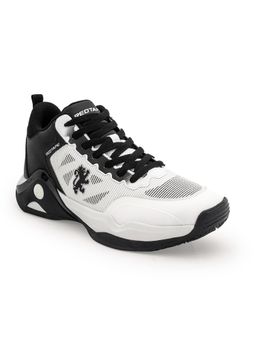 Red Tape - Men Colorblocked Black and White Basketball Shoes