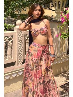 Old Marigold - Hina Multicolor Lehenga with Blouse and Dupatta