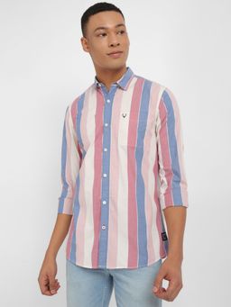 Allen Solly - Men Multi Custom Fit Stripe Full Sleeves Casual Shirts