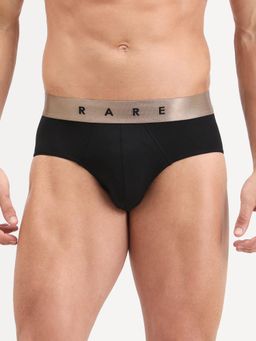 Rare Rabbit - Black Ultra-Soft Nylon Stretch Brief