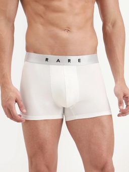 Rare Rabbit - Off White Soft Nylon Stretch Trunks