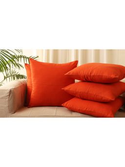 Jamio FIrati - Orange Set Of 2 Square Cushion Covers