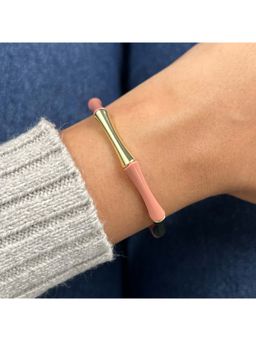 Confetty Co - Tan Bamboo Enamel Bracelet