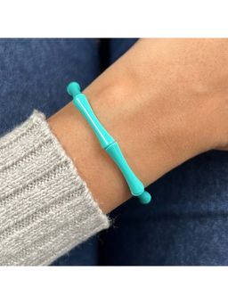Confetty Co - Green Bamboo Enamel Bracelet
