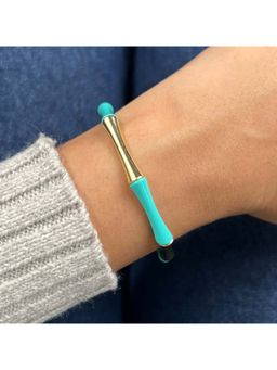 Confetty Co - Green Bamboo Enamel Bracelet
