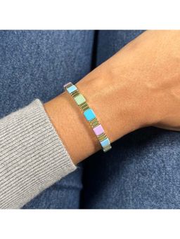 Confetty Co - Multi-Color Groovy Enamel Bracelet