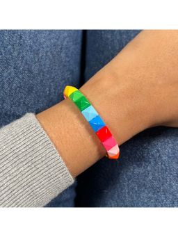 Confetty Co - Multi-Color Spike Enamel Bracelet